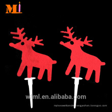 Steady Supply New Arrival Non-woven Happy Christmas Cake Decorations DEER Bulk